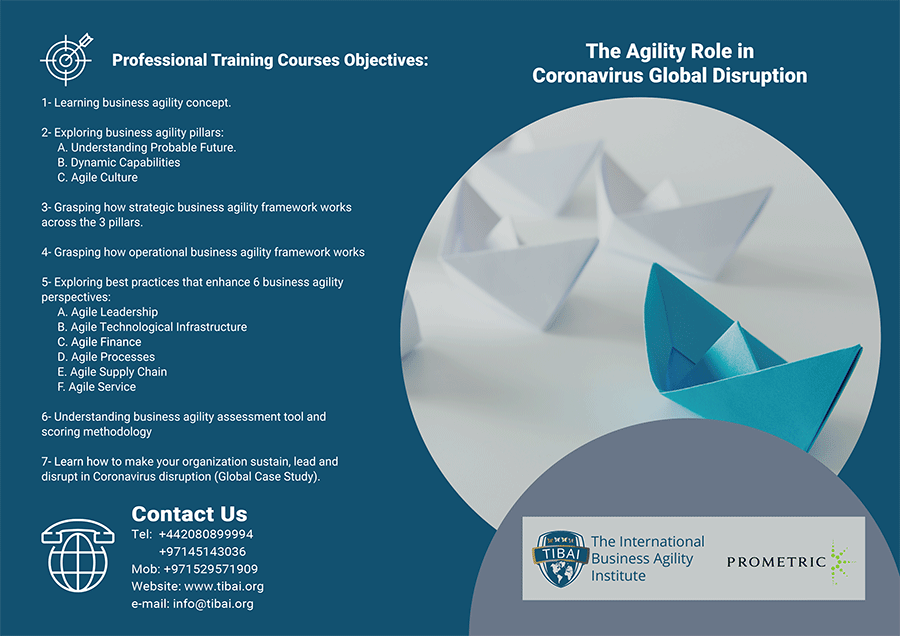 Move From Being Fragile To Be Agile In COVID-19 Challenge – TIBAI Professional Training Courses