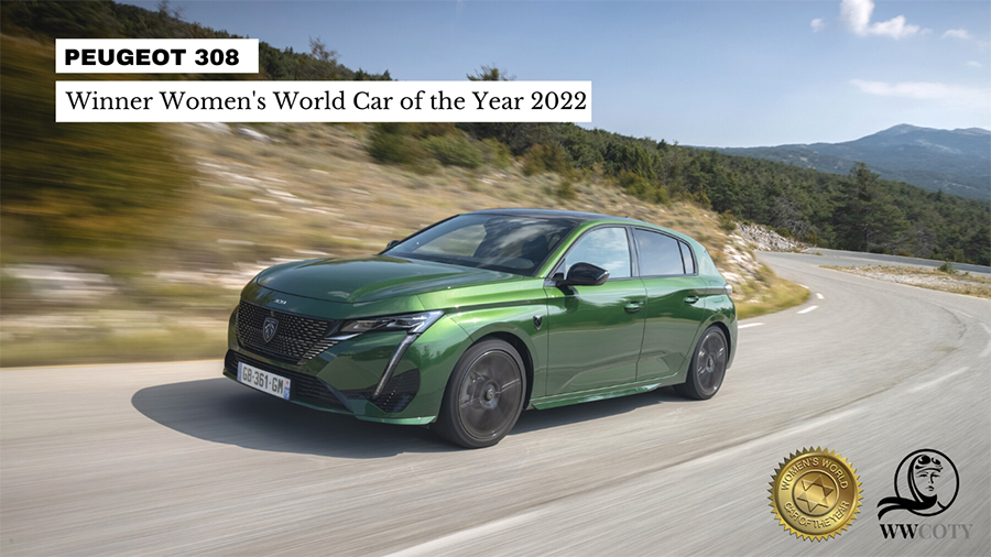 The New PEUGEOT 308 Wins Women’s World Car Of The Year (WWCOTY) 2022