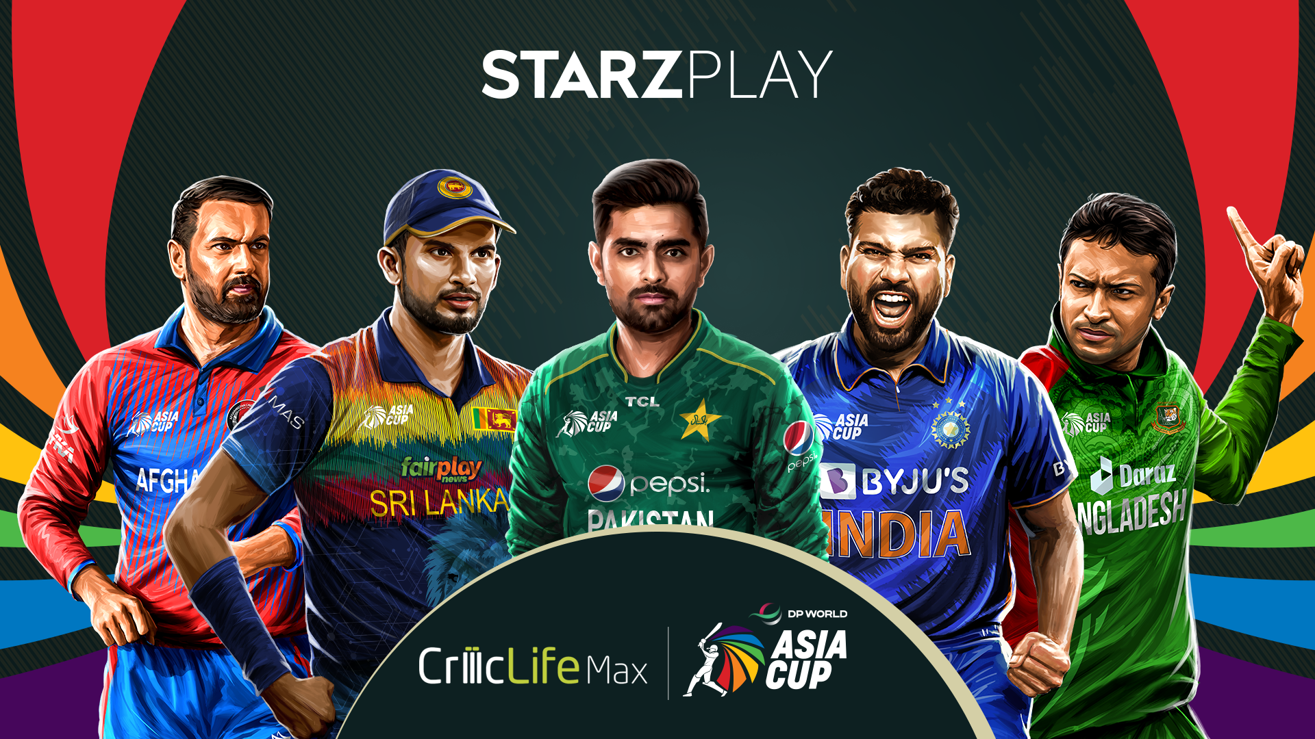 DP World Asia Cup 2022 Cricket Series Available Live On STARZPLAY Across MENA Middle East Post Box