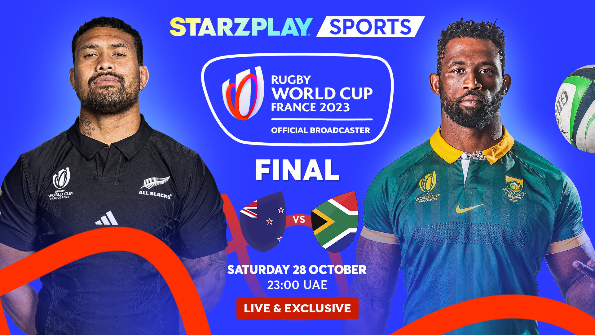 STARZPLAY To Stream The Rugby World Cup 2023 Final Between New Zealand And South Africa