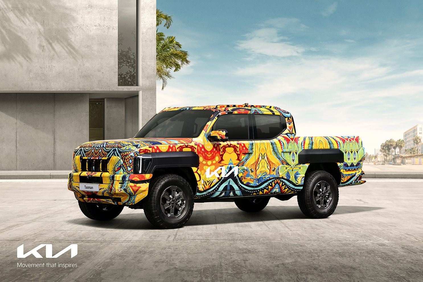 Kia Unveils Unique Camouflage For Its First-Ever Tasman Pickup TrucK