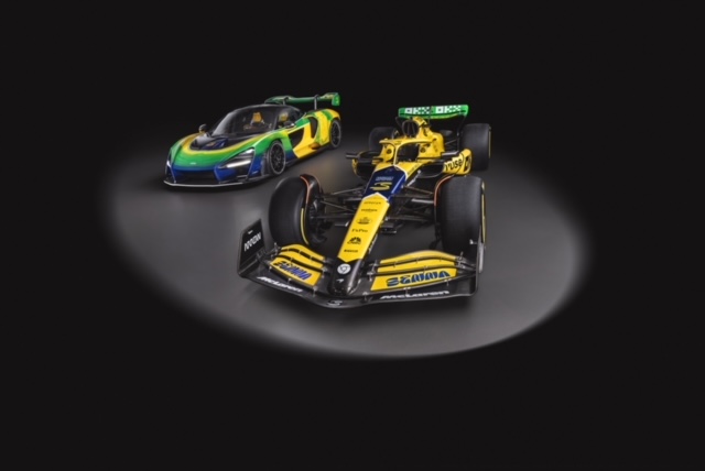 McLaren Pays Tribute To Ayrton Senna With Unique Liveries Inspired By His Legacy, Showcased On A Heritage McLaren Senna And The MCL38 Formula 1 Cars That Will Race In The 2024 Monaco Grand Prix