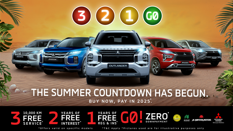 The Summer Countdown Has Begun As Al Habtoor Motors Launches 3-2-1-G0 Promotion On Mitsubishi Vehicles